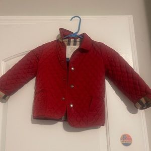 Kids Burberry light weight coat sz 2y
